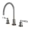 Kingston Brass KS8928DFL 8" Widespread Bathroom Faucet, Brushed Nickel KS8928DFL - alternate 1